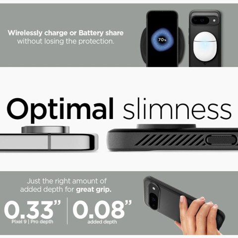 Spigen Rugged Armor - Etui do Google Pixel 9 / 9 Pro (Matte Black) Spigen Rugged Armor - Etui do Google Pixel 9 / 9 Pro (Matte Black)