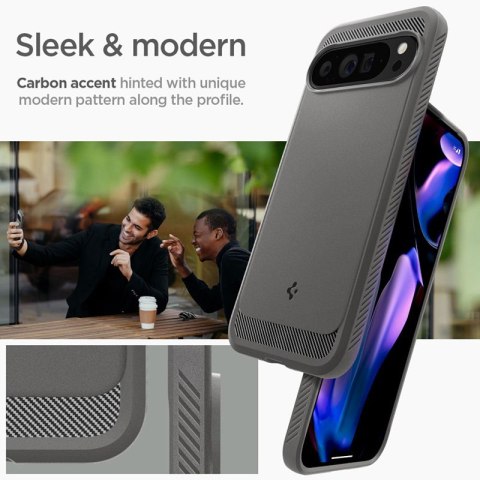 Spigen Rugged Armor - Etui do Google Pixel 9 Pro XL (Marble Grey) Spigen Rugged Armor - Etui do Google Pixel 9 Pro XL (Marble Grey)