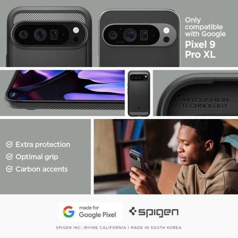Spigen Rugged Armor - Etui do Google Pixel 9 Pro XL (Matte Black) Spigen Rugged Armor - Etui do Google Pixel 9 Pro XL (Matte Black)