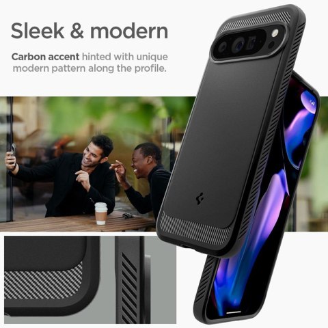 Spigen Rugged Armor - Etui do Google Pixel 9 Pro XL (Matte Black) Spigen Rugged Armor - Etui do Google Pixel 9 Pro XL (Matte Black)