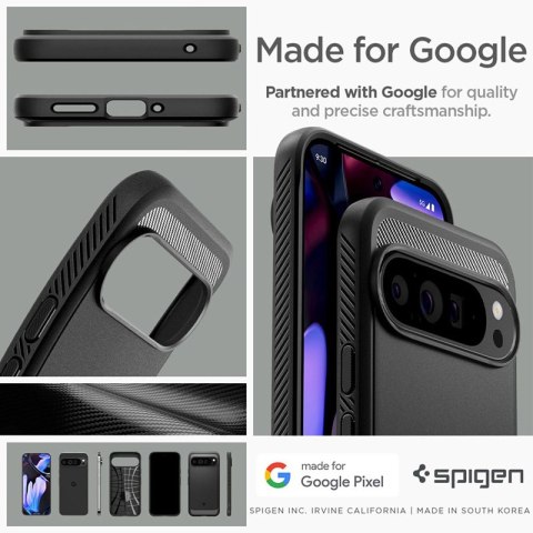 Spigen Rugged Armor - Etui do Google Pixel 9 Pro XL (Matte Black) Spigen Rugged Armor - Etui do Google Pixel 9 Pro XL (Matte Black)