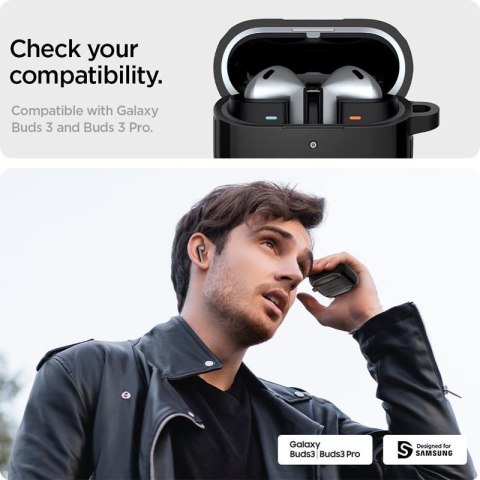 Spigen Rugged Armor - Etui do Samsung Galaxy Buds 3 / 3 Pro (Matte Black) Spigen Rugged Armor - Etui do Samsung Galaxy Buds 3 / 3 Pro (Matte Black)