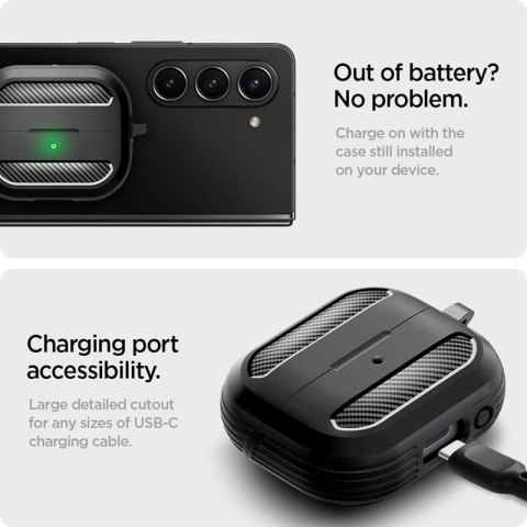 Spigen Rugged Armor - Etui do Samsung Galaxy Buds 3 / 3 Pro (Matte Black) Spigen Rugged Armor - Etui do Samsung Galaxy Buds 3 / 3 Pro (Matte Black)