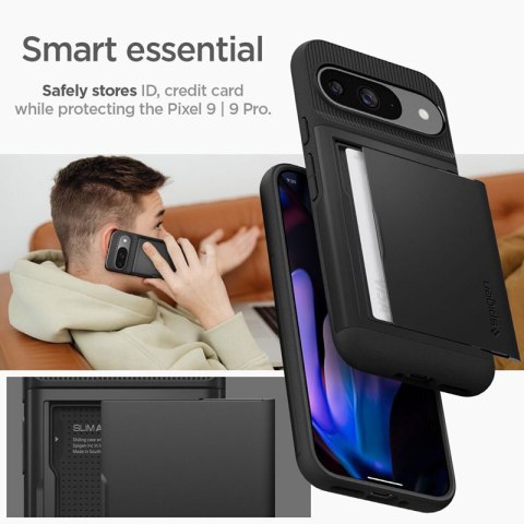 Spigen Slim Armor CS - Etui do Google Pixel 9 / 9 Pro (Czarny) Spigen Slim Armor CS - Etui do Google Pixel 9 / 9 Pro (Czarny)