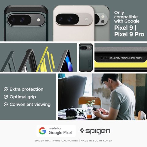 Spigen Tough Armor - Etui do Google Pixel 9 / 9 Pro (Abyss Green) Spigen Tough Armor - Etui do Google Pixel 9 / 9 Pro (Abyss Green)