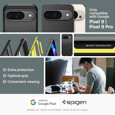 Spigen Tough Armor - Etui do Google Pixel 9 / 9 Pro (Czarny) Spigen Tough Armor - Etui do Google Pixel 9 / 9 Pro (Czarny)