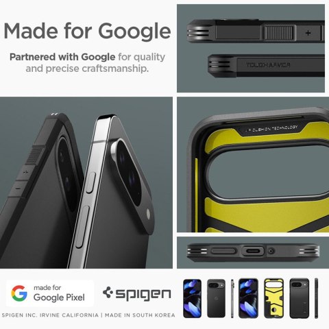 Spigen Tough Armor - Etui do Google Pixel 9 / 9 Pro (Czarny) Spigen Tough Armor - Etui do Google Pixel 9 / 9 Pro (Czarny)