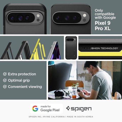 Spigen Tough Armor - Etui do Google Pixel 9 Pro XL (Czarny) Spigen Tough Armor - Etui do Google Pixel 9 Pro XL (Czarny)
