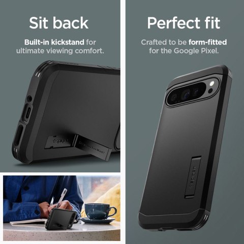 Spigen Tough Armor - Etui do Google Pixel 9 Pro XL (Czarny) Spigen Tough Armor - Etui do Google Pixel 9 Pro XL (Czarny)