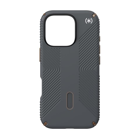Speck Presidio2 Grip ClickLock & MagSafe - Etui iPhone 16 Pro (Charcoal Grey / Cool Bronze / White) Speck Presidio2 Grip ClickLock & MagSafe - Etui iPhone 16 Pro (Charcoal Grey / Cool Bronze / White)