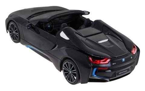 BMW i8 Roadster czarny RASTAR model 1:12 Zdalnie sterowane auto + pilot 2,4 GHz BMW i8 Roadster czarny RASTAR model 1:12 Zdalnie sterowane auto + pilot 2,4 GHz