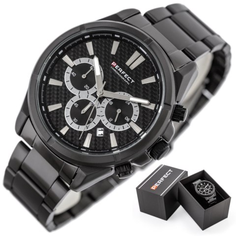 ZEGAREK MĘSKI PERFECT M501CH-07 - CHRONOGRAF (zp381c) + BOX ZEGAREK MĘSKI PERFECT M501CH-07 - CHRONOGRAF (zp381c) + BOX