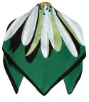 Chusta apaszka elegancka z ogromnym kwiatem (Zielony)
