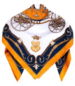 Chusta delikatna elegancka apaszka karoce (Pomarańczowy || Wielokolorowy)