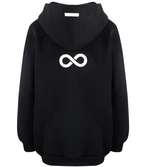 Ciepła bluza unisex oversize nieskończoność (Czarny) Ciepła bluza unisex oversize nieskończoność (Czarny)
