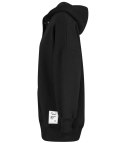 Ciepła gładka bluza oversize kaptur JANET (Czarny)