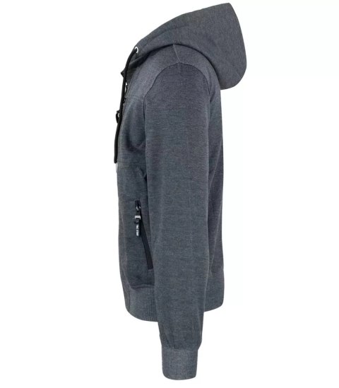 Hybrydowa męska kurtka bluza przejściowa (Szary)