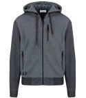 Hybrydowa męska kurtka bluza przejściowa (Szary)