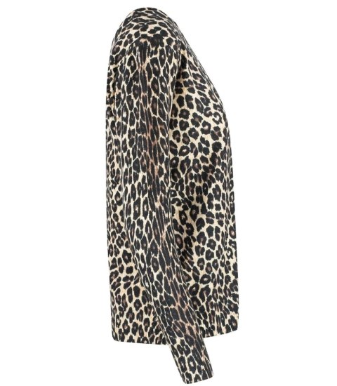 Klasyczny damski sweter w panterkę Elegancki VALERIA (Wielokolorowy || Beżowy) Klasyczny damski sweter w panterkę Elegancki VALERIA (Wielokolorowy || Beżowy)