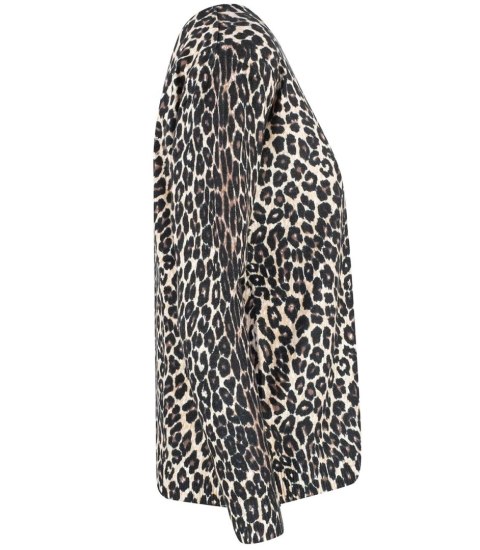 Klasyczny damski sweter w panterkę Elegancki VALERIA (Wielokolorowy || Beżowy) Klasyczny damski sweter w panterkę Elegancki VALERIA (Wielokolorowy || Beżowy)
