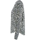 Klasyczny damski sweter w panterkę Elegancki ZUZANNA (Wielokolorowy || Beżowy)