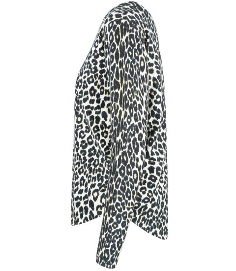 Klasyczny damski sweter w panterkę Elegancki ZUZANNA (Wielokolorowy || Beżowy) Klasyczny damski sweter w panterkę Elegancki ZUZANNA (Wielokolorowy || Beżowy)