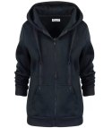 Rozpinana bluza kangurka z kapturem DYLAN (Czarny)