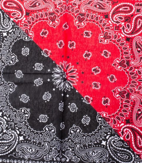 Bandana bandanka kwadratowa chusta Modne wzory Bawełna (Czerwony || Czarny) Bandana bandanka kwadratowa chusta Modne wzory Bawełna (Czerwony || Czarny)