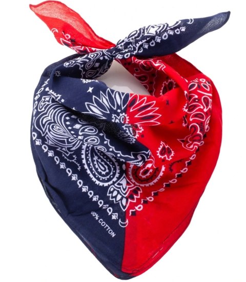 Bandana bandanka kwadratowa chusta Modne wzory Bawełna (Czerwony || Granatowy) Bandana bandanka kwadratowa chusta Modne wzory Bawełna (Czerwony || Granatowy)