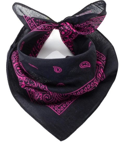 Bandana bandanka kwadratowa chusta Modne wzory Bawełna (Różowy || Czarny) Bandana bandanka kwadratowa chusta Modne wzory Bawełna (Różowy || Czarny)