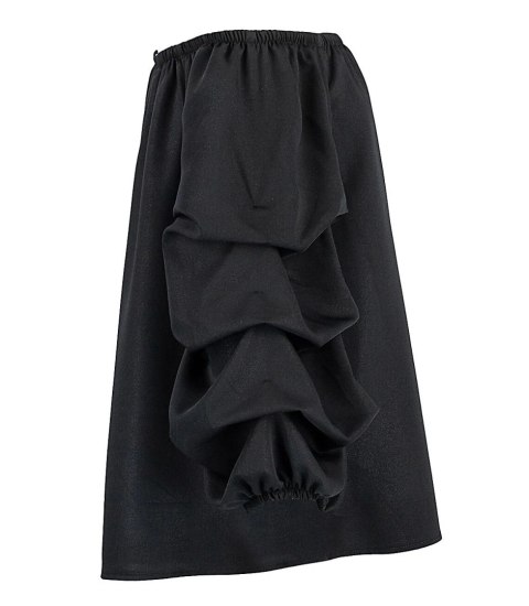 Bluzka hiszpanka z ozdobnym bufiastym rękawem Elegancka KAJA (Czarny) Bluzka hiszpanka z ozdobnym bufiastym rękawem Elegancka KAJA (Czarny)