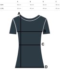 Bluzka koszulka krótki rękaw ozdobiona koronką Elegancka LUIZA (Zielony)