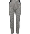Damskie spodnie jegginsy tregginsy w pepitkę Eleganckie LILI (Brązowy)