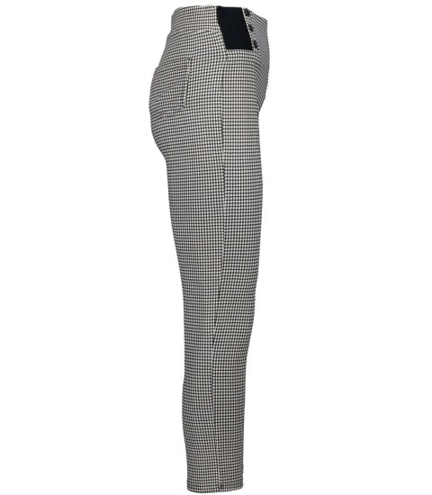 Damskie spodnie jegginsy tregginsy w pepitkę Eleganckie LILI (Brązowy) Damskie spodnie jegginsy tregginsy w pepitkę Eleganckie LILI (Brązowy)