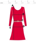 Elegancka sukienka prążkowana z kołnierzykiem LILA (Beżowy)