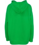 Luźna bluza oversize z kapturem kangurka ELIZABETH (Zielony)