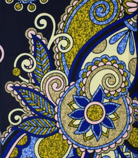Piękna chusta szalik z frędzlami orientalny print (Wielokolorowy || Niebieski) Piękna chusta szalik z frędzlami orientalny print (Wielokolorowy || Niebieski)