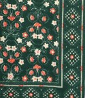 Piękna chusta szalik z frędzlami print w kwiaty (Zielony || Wielokolorowy)