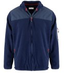 Polar męski klasyczny ciepły bluza rozpinana (Niebieski)