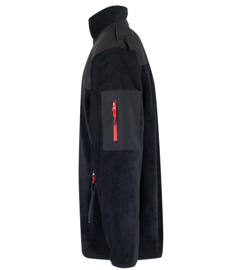 Polar męski klasyczny ciepły bluza rozpinana plus size (Czarny) Polar męski klasyczny ciepły bluza rozpinana plus size (Czarny)