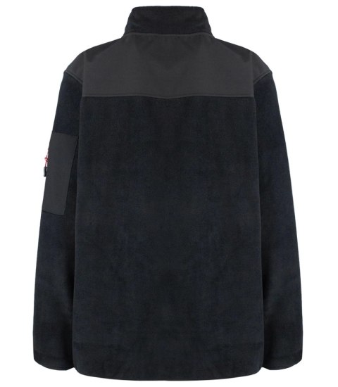 Polar męski klasyczny ciepły bluza rozpinana plus size (Czarny) Polar męski klasyczny ciepły bluza rozpinana plus size (Czarny)
