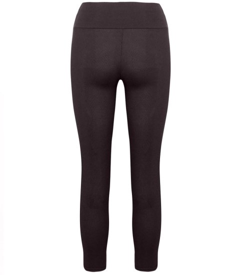 Prążkowane legginsy damskie bezszwowe ANIKA (Brązowy) Prążkowane legginsy damskie bezszwowe ANIKA (Brązowy)