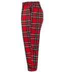 Spodnie materiałowe w kratkę krata Eleganckie AMANDA plus size (Czerwony || Wielokolorowy)