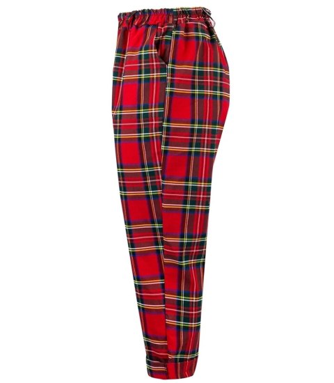 Spodnie materiałowe w kratkę krata Eleganckie AMANDA plus size (Czerwony || Wielokolorowy) Spodnie materiałowe w kratkę krata Eleganckie AMANDA plus size (Czerwony || Wielokolorowy)