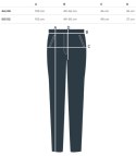 Spodnie materiałowe w kratkę krata Eleganckie AMANDA plus size (Czerwony || Wielokolorowy)