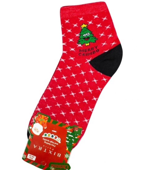 Świąteczne skarpety skarpetki Ciepłe Prezent MIKOŁAJ unisex 1 PARA (Czerwony) Świąteczne skarpety skarpetki Ciepłe Prezent MIKOŁAJ unisex 1 PARA (Czerwony)