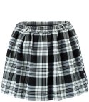 Szorty damskie spódnico spodenki w kratkę Elegancka plus size IZA (Wielokolorowy || Czarny)