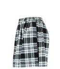 Szorty damskie spódnico spodenki w kratkę Elegancka plus size IZA (Wielokolorowy || Czarny)