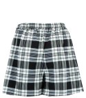 Szorty damskie spódnico spodenki w kratkę Elegancka plus size IZA (Wielokolorowy || Czarny)