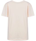 Bluzka koszulka t-shirt basic dekolt w serek ALDONA (Różowy)